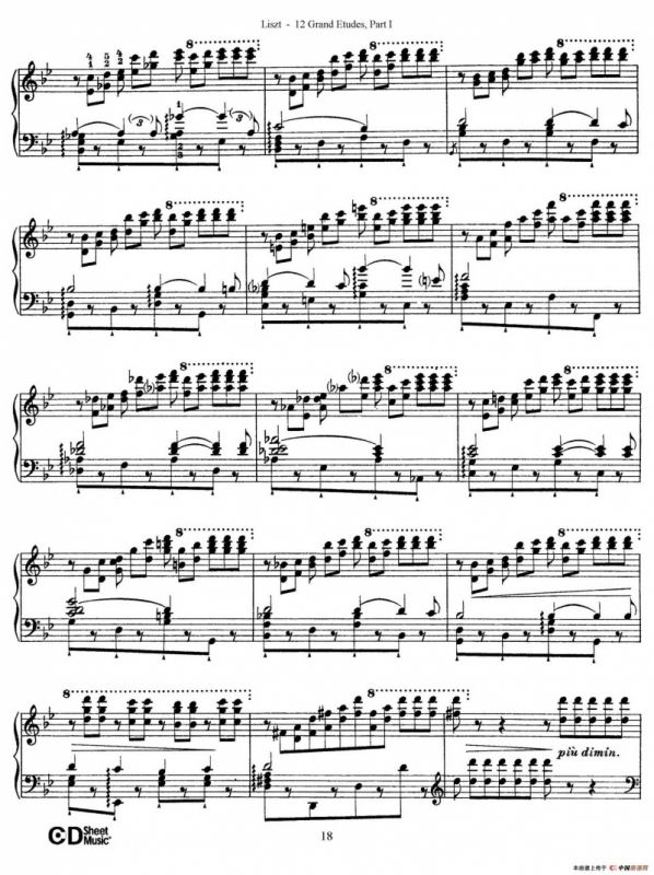 12 Grand Etudes S.137（12首华丽的练习曲·4）