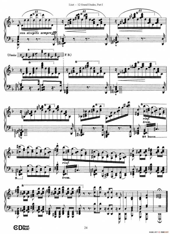 12 Grand Etudes S.137（12首华丽的练习曲·4）