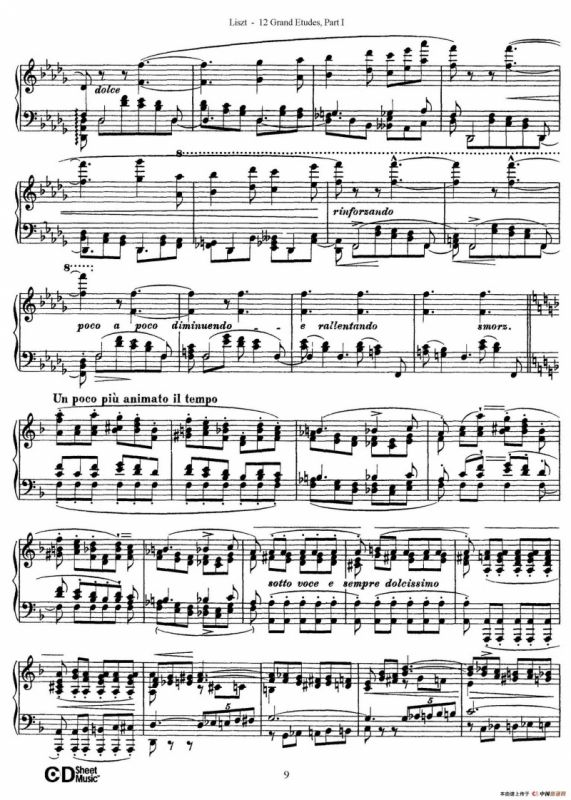 12 Grand Etudes S.137（12首华丽的练习曲·3）