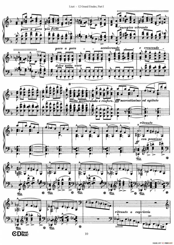 12 Grand Etudes S.137（12首华丽的练习曲·3）