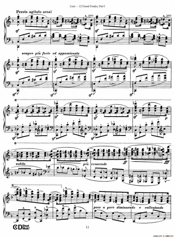 12 Grand Etudes S.137（12首华丽的练习曲·3）