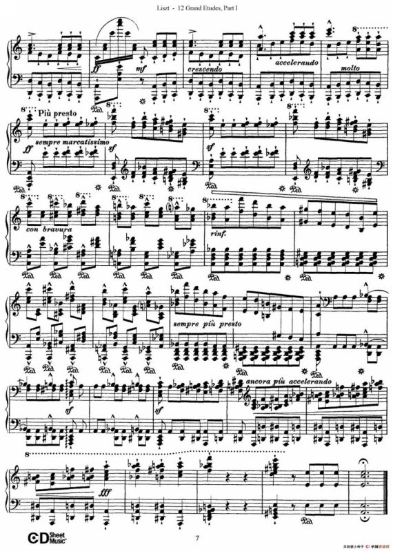 12 Grand Etudes S.137（12首华丽的练习曲·2）