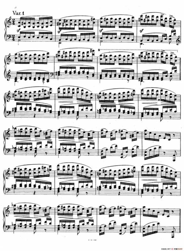 帕格尼尼主题变奏曲（Op.35 Livre1）