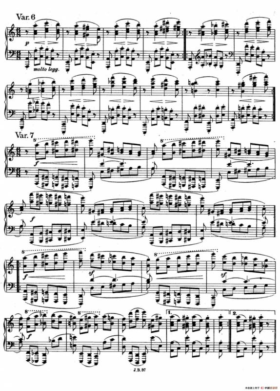 帕格尼尼主题变奏曲（Op.35 Livre1）