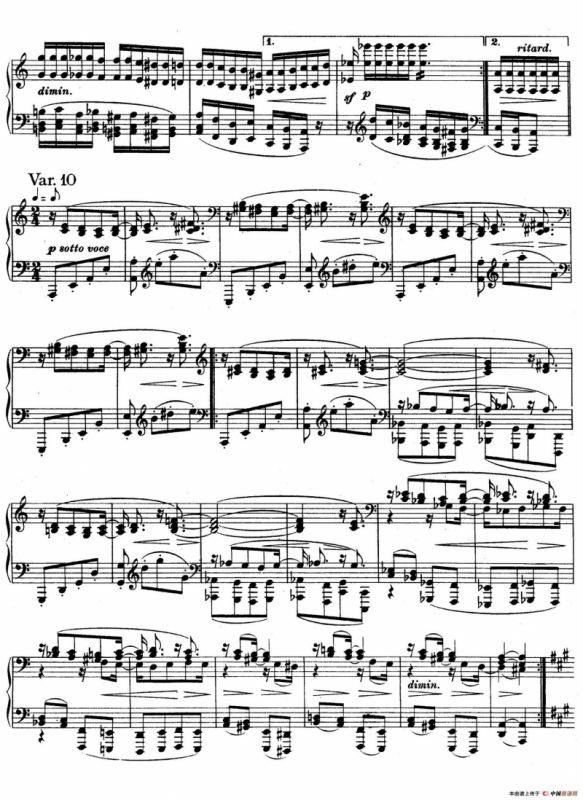 帕格尼尼主题变奏曲（Op.35 Livre1）