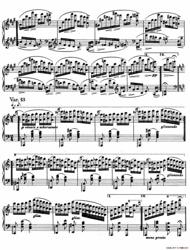 帕格尼尼主题变奏曲（Op.35 Livre1）