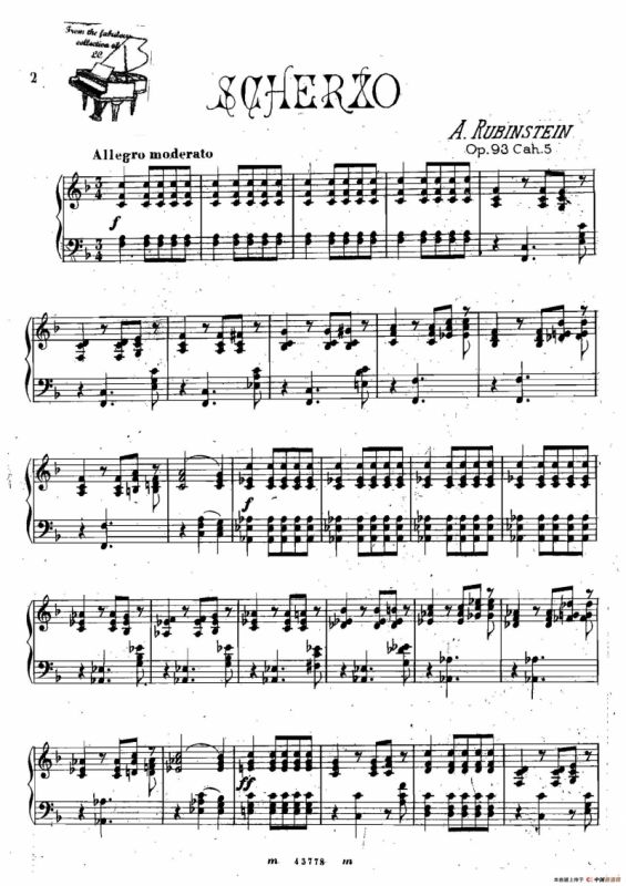 Scherzo in F Major from Miscellenies Op.93（F大调谐谑曲）