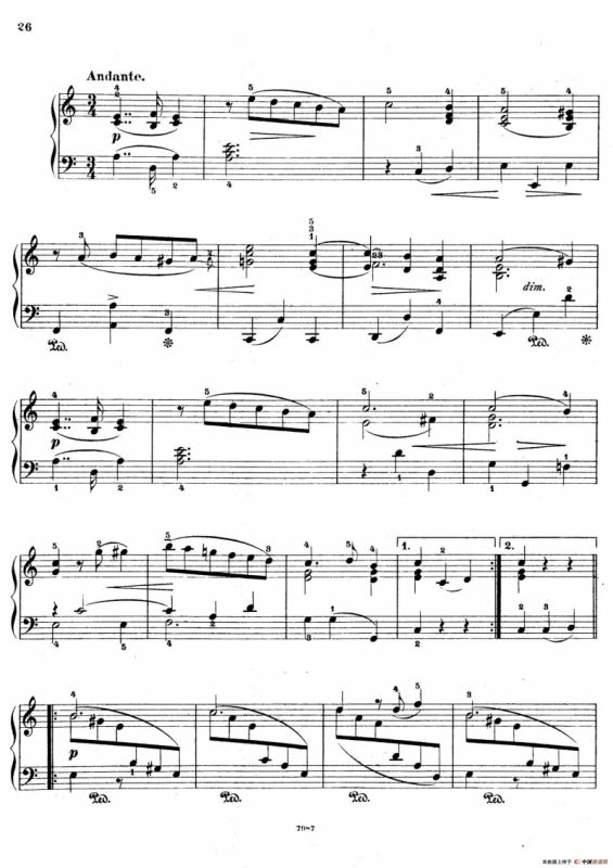 Five Sonatinas Op.70（5首钢琴小奏鸣曲·3）