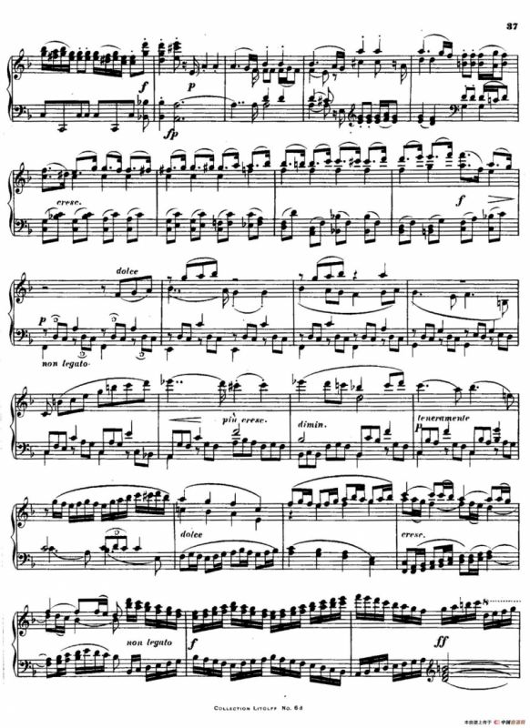 String Quartet No.15 in a Minor Op.132（a小调第十五弦乐四重奏·钢琴独奏版）