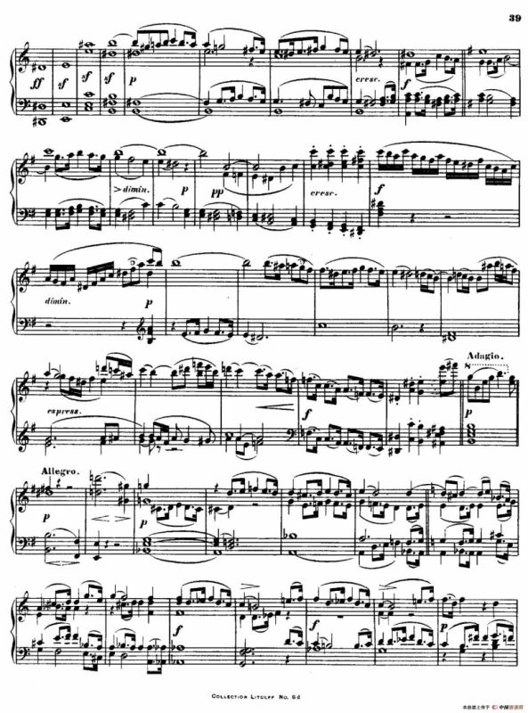 String Quartet No.15 in a Minor Op.132（a小调第十五弦乐四重奏·钢琴独奏版）