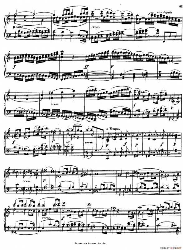 String Quartet No.15 in a Minor Op.132（a小调第十五弦乐四重奏·钢琴独奏版）