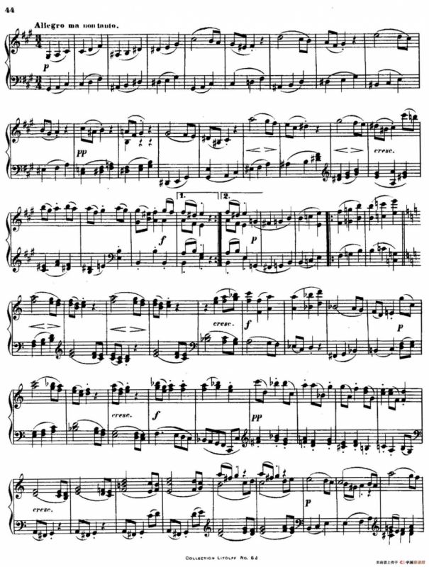 String Quartet No.15 in a Minor Op.132（a小调第十五弦乐四重奏·钢琴独奏版）