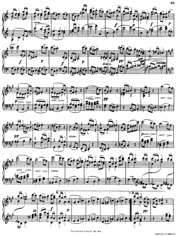 String Quartet No.15 in a Minor Op.132（a小调第十五弦乐四重奏·钢琴独奏版）