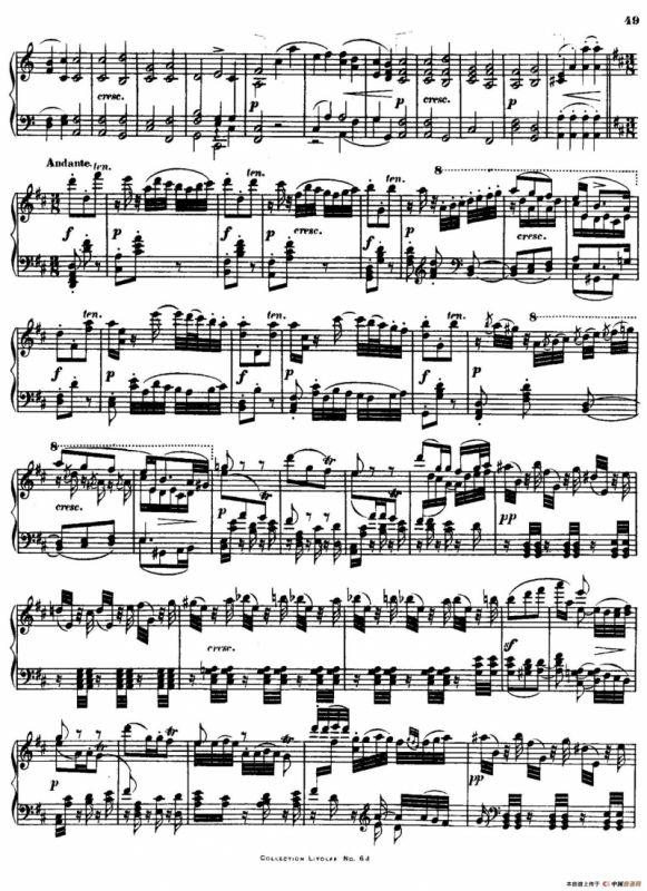 String Quartet No.15 in a Minor Op.132（a小调第十五弦乐四重奏·钢琴独奏版）