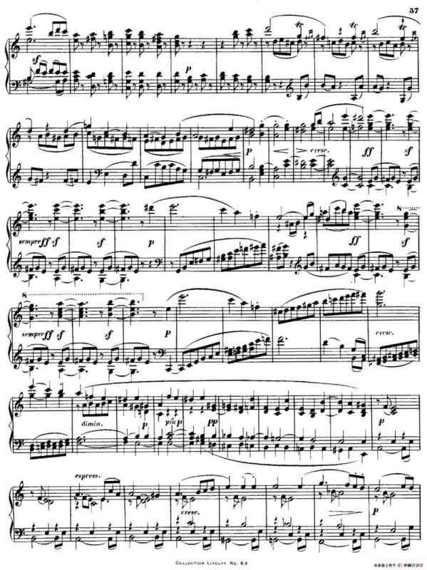 String Quartet No.15 in a Minor Op.132（a小调第十五弦乐四重奏·钢琴独奏版）