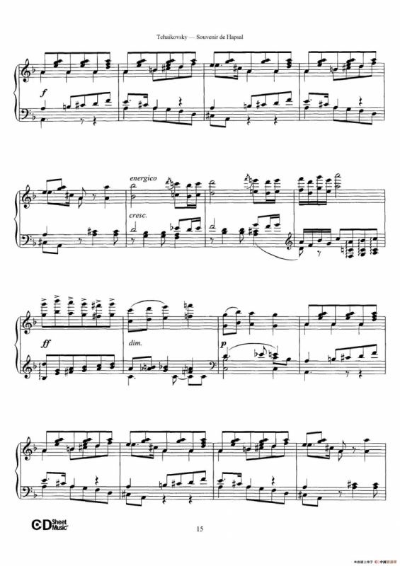 Souvenir de Hapsal Op.2（哈普萨的回忆·3）