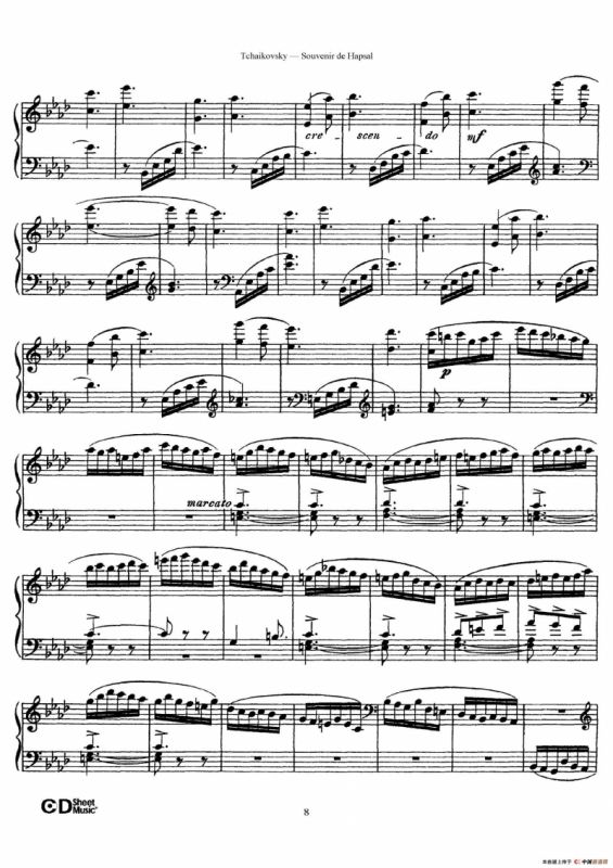 Souvenir de Hapsal Op.2（哈普萨的回忆·2）