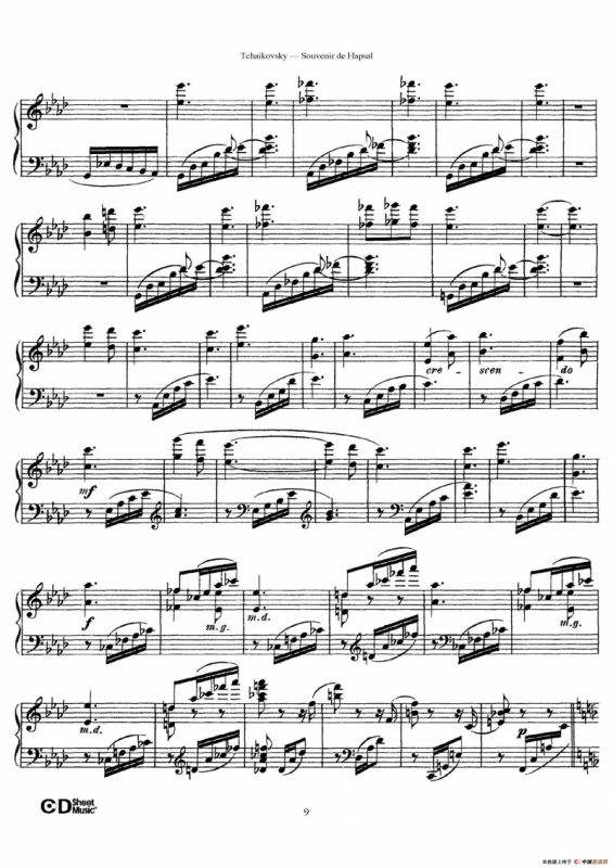 Souvenir de Hapsal Op.2（哈普萨的回忆·2）