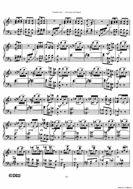 Souvenir de Hapsal Op.2（哈普萨的回忆·2）