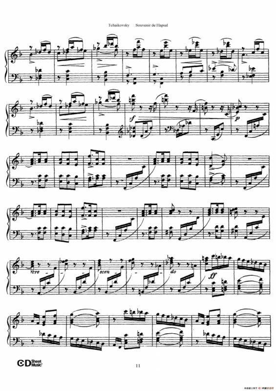 Souvenir de Hapsal Op.2（哈普萨的回忆·2）