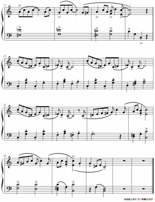 雷格泰姆玩偶（弹琴吧制谱版）