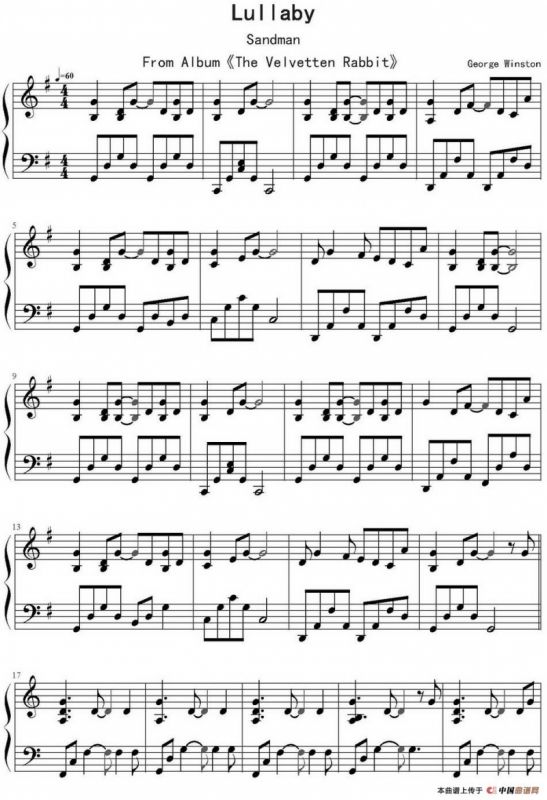 Lullaby（George Winston作曲版）