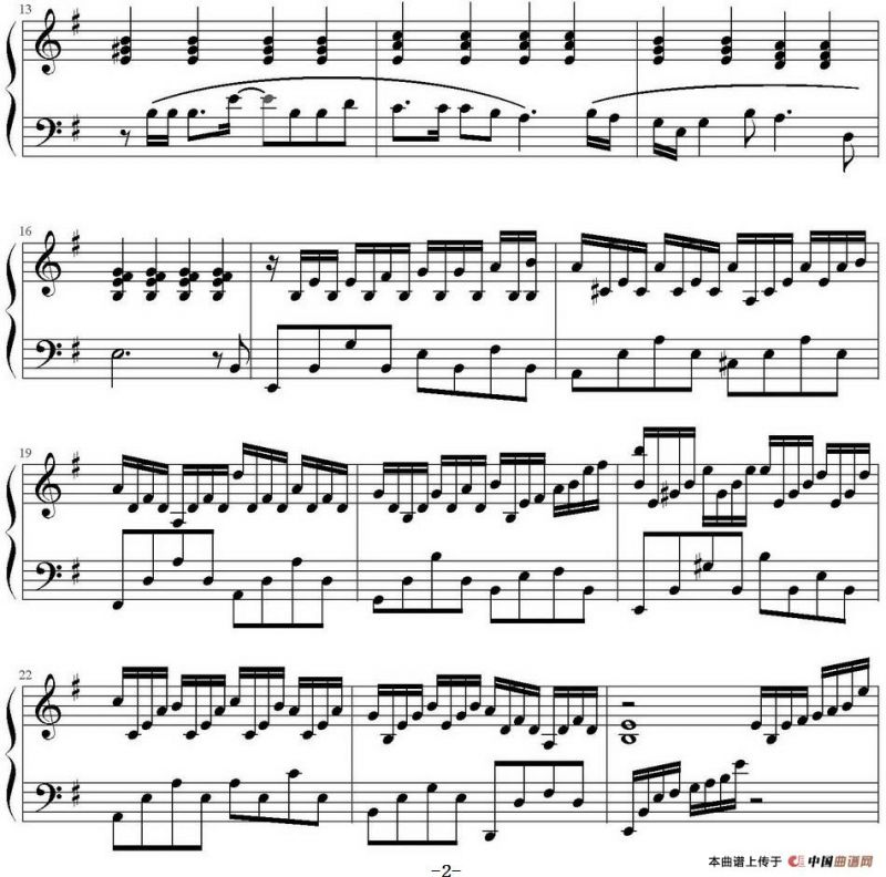 我等到花儿也谢了（牧童短笛制谱版）