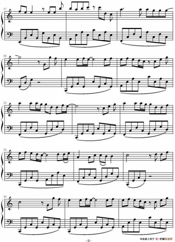 童话（C大调简单版）