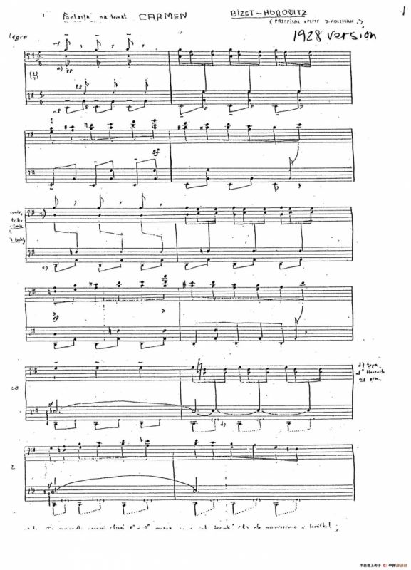 Carmen Variations 12 Pieces（12首卡门主题变奏曲·1）