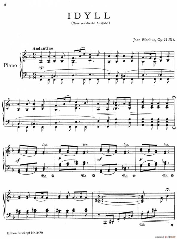 10 Pieces Op.24（10首钢琴小品 No.6）