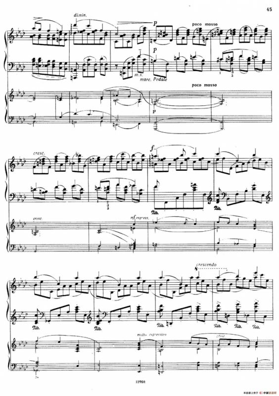 Piano Concerto No.2 in c Minor Op.50（c小调第二钢琴协奏曲·Ⅱ·双钢琴）