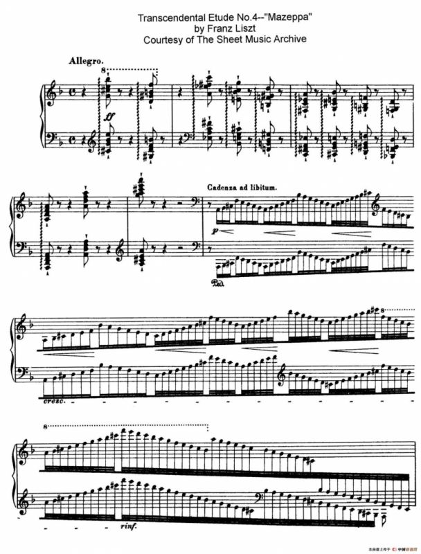 12 Etudes dexecution Transcendante S.139（12首超技练习曲·4）