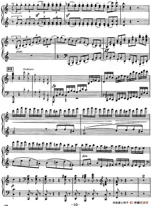 C大调小提琴协奏曲 Op.56（钢琴独奏）