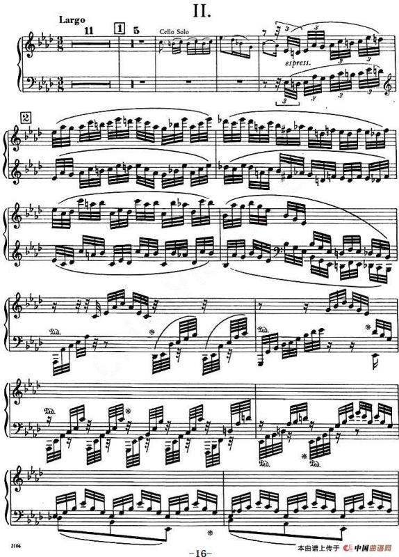 C大调小提琴协奏曲 Op.56（钢琴独奏）