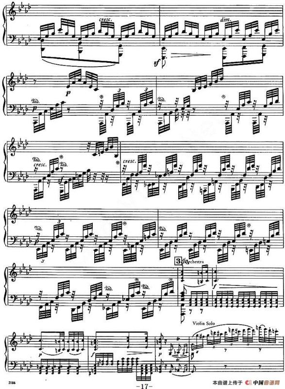 C大调小提琴协奏曲 Op.56（钢琴独奏）