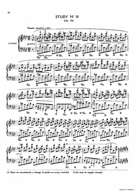 12 Etudes Op.10 柯尔托教学版（12首练习曲·10）