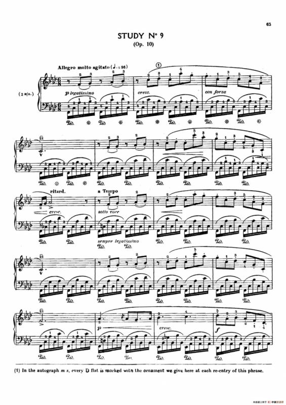 12 Etudes Op.10 柯尔托教学版（12首练习曲·9）