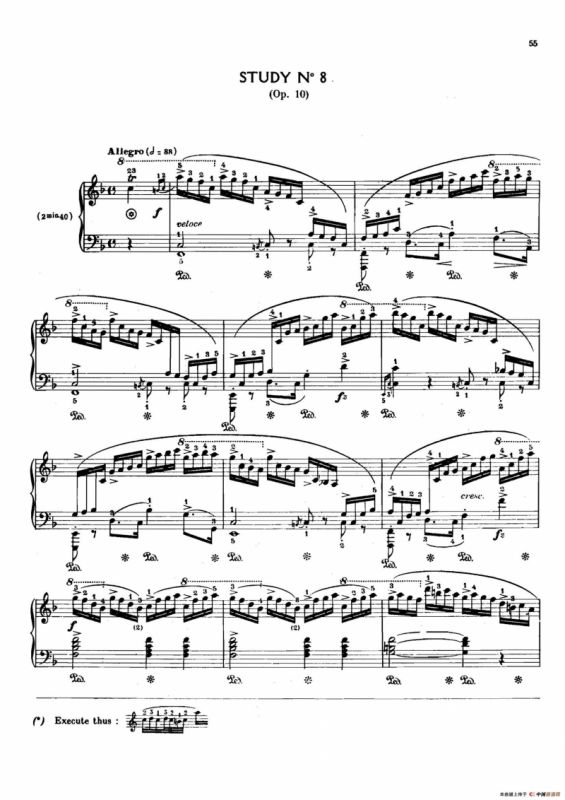 12 Etudes Op.10 柯尔托教学版（12首练习曲·8）