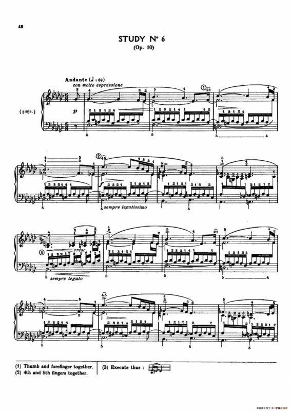 12 Etudes Op.10 柯尔托教学版（12首练习曲·6）