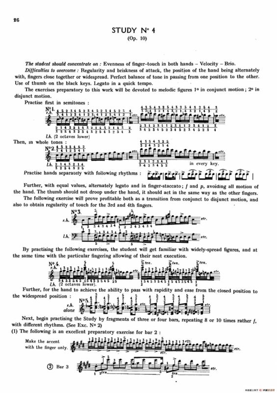 12 Etudes Op.10 柯尔托教学版（12首练习曲·4）
