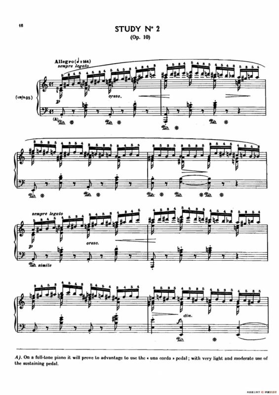 12 Etudes Op.10 柯尔托教学版（12首练习曲·2）