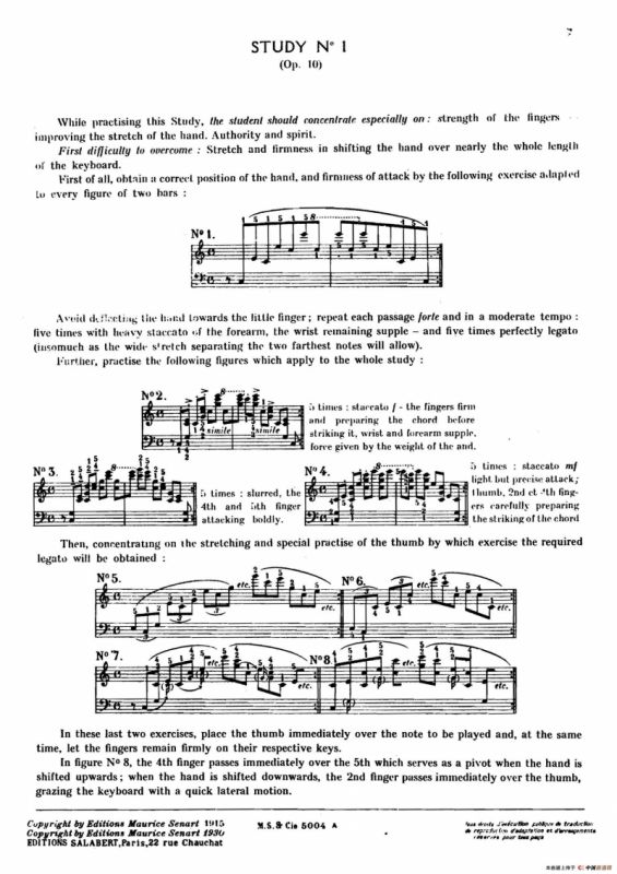 12 Etudes Op.10 柯尔托教学版（12首练习曲·1）