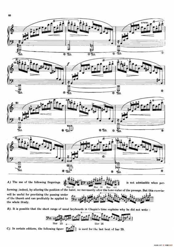 12 Etudes Op.10 柯尔托教学版（12首练习曲·1）