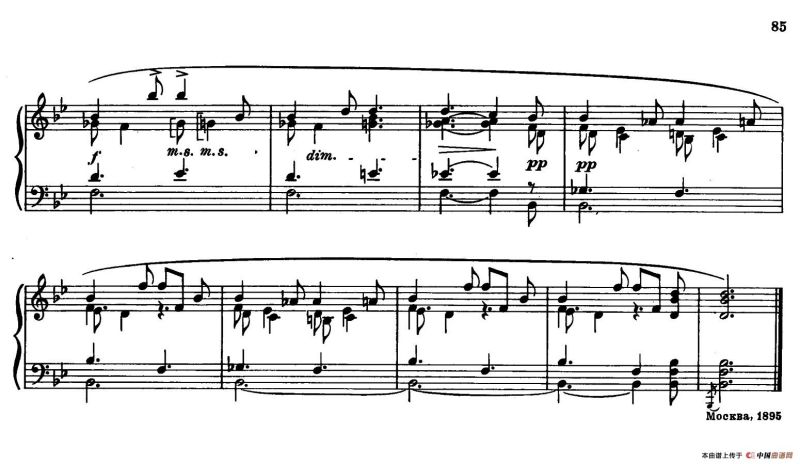 斯克里亚宾-7 Preludes Op.17（7首前奏曲 No.6）