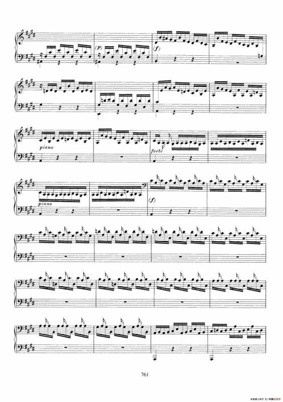 Partita in E Major BWV 1006a（E大调第三无伴奏小提琴组曲·钢琴独奏版）