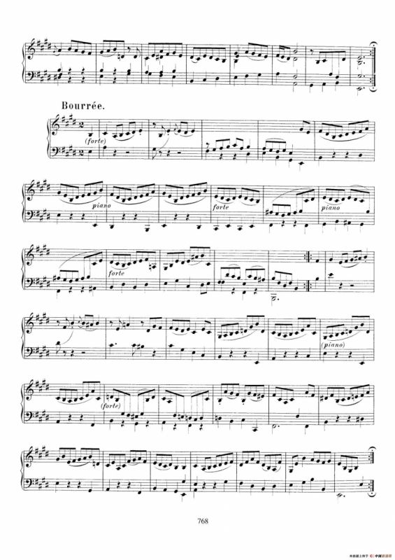 Partita in E Major BWV 1006a（E大调第三无伴奏小提琴组曲·钢琴独奏版）