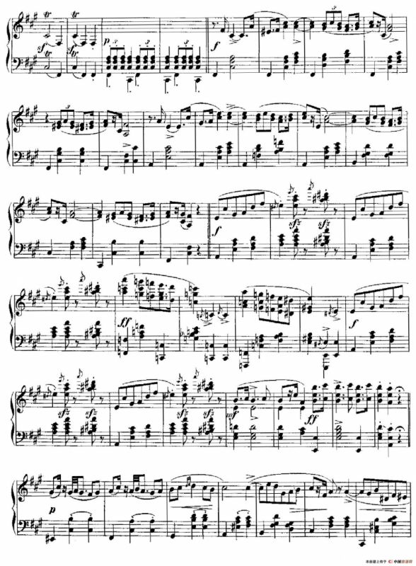Five Polish National Dance Op.3（5首波兰民族舞曲 No.2）