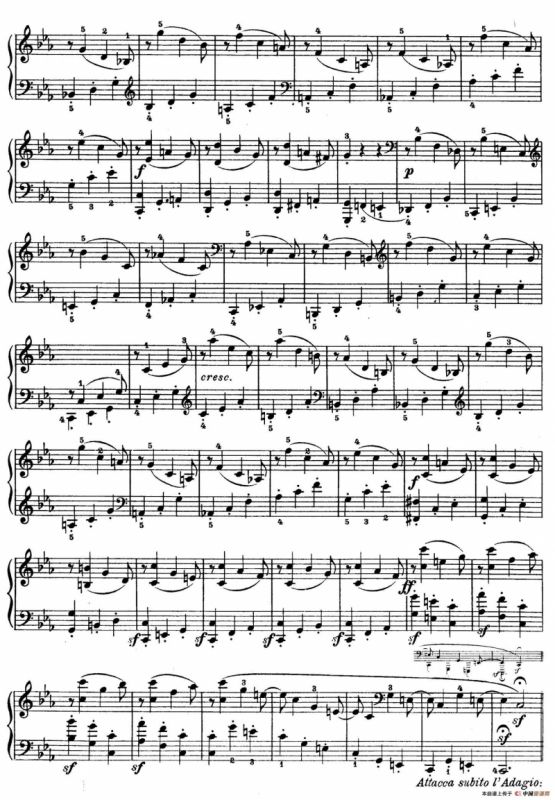 Piano Sonata in Es-dur Op. 27-1（降E大调第十三钢琴奏鸣曲）