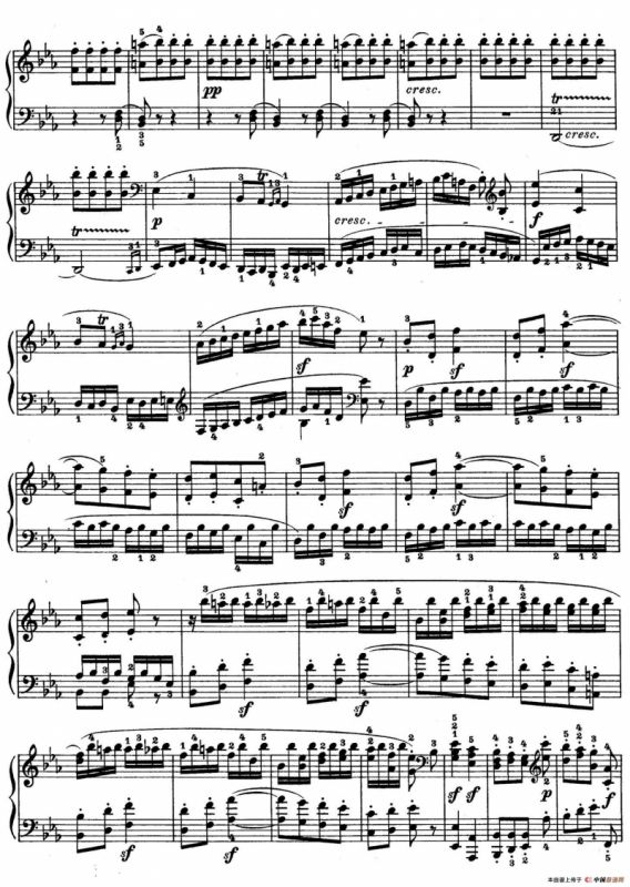 Piano Sonata in Es-dur Op. 27-1（降E大调第十三钢琴奏鸣曲）