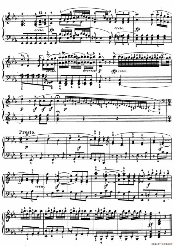 Piano Sonata in Es-dur Op. 27-1（降E大调第十三钢琴奏鸣曲）